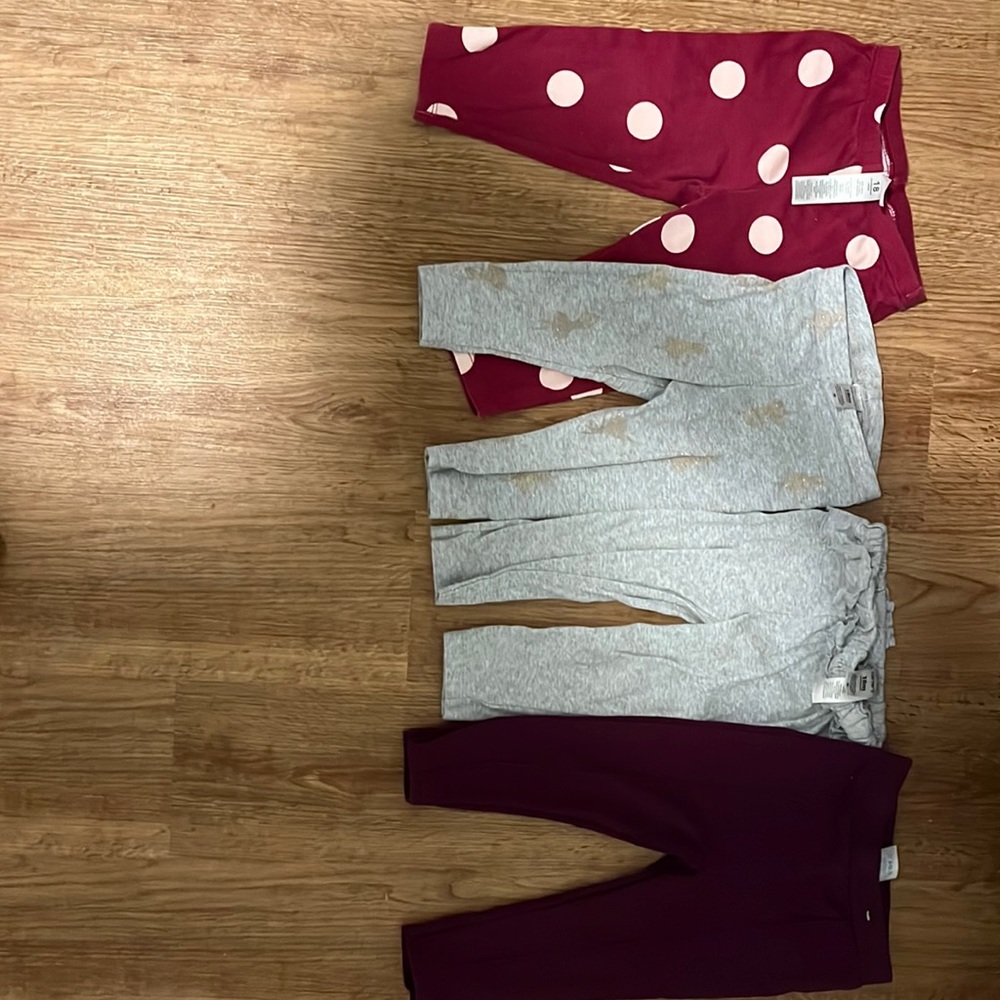 Set of 18 months leggings -3 Carter’s and one Garanimals